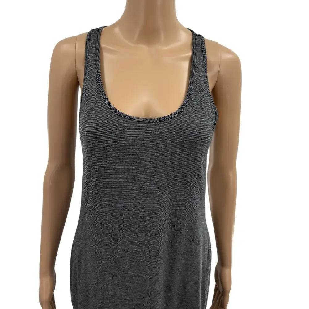 Lululemon Micro Stripe Black White Vitasea Go For It Cutout Dress